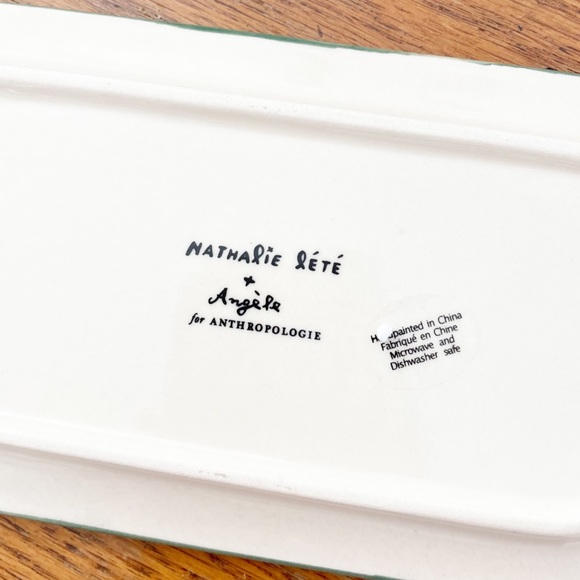 NEW Anthropologie Nathalie Lete Cottage Butter Dish Holiday Christmas 2021 - Picture 5 of 6